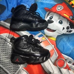 ❌📫SOLD📫❌5c Black Toddler Jordan Retro 9s